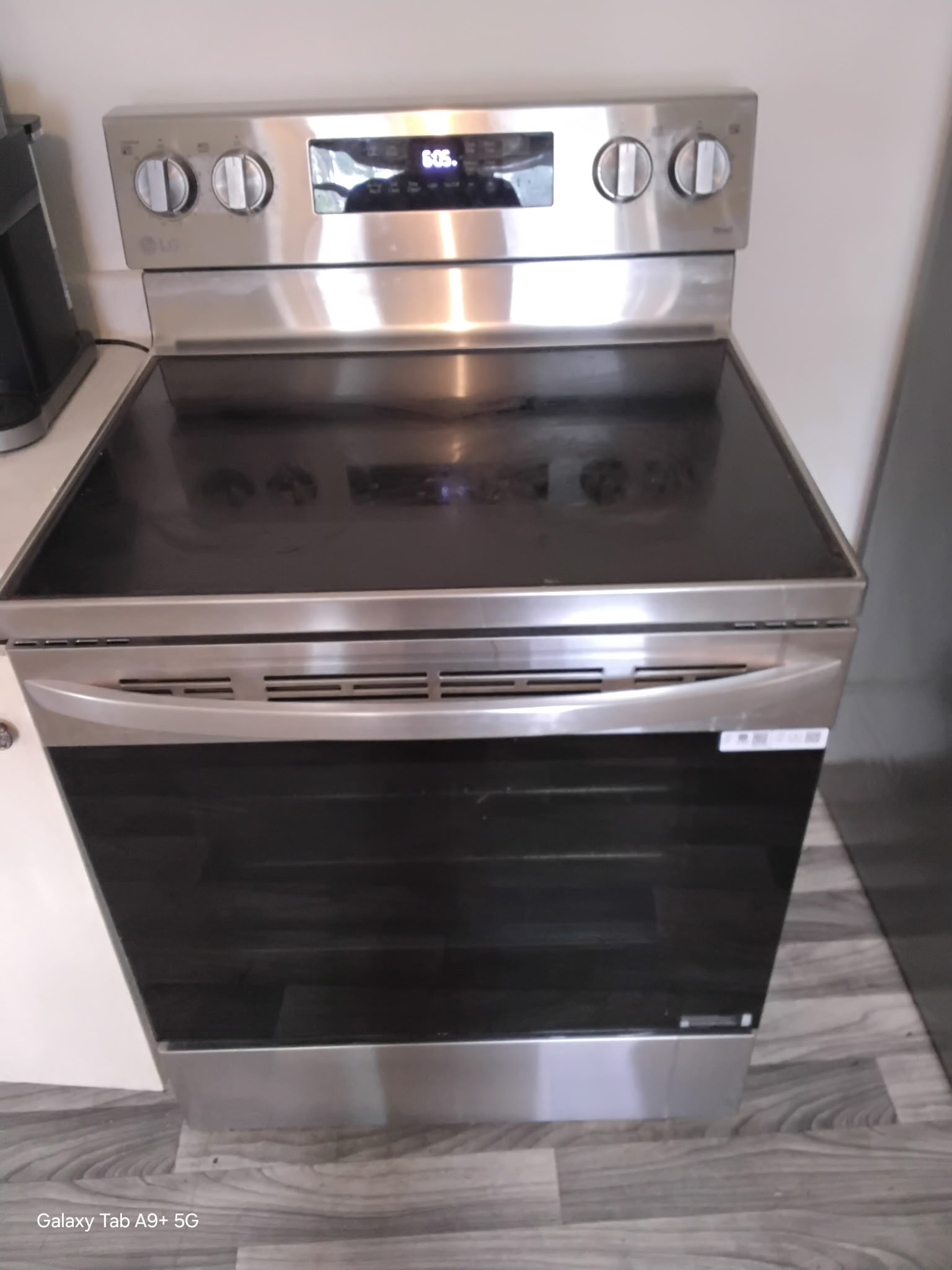 LG double oven range installation