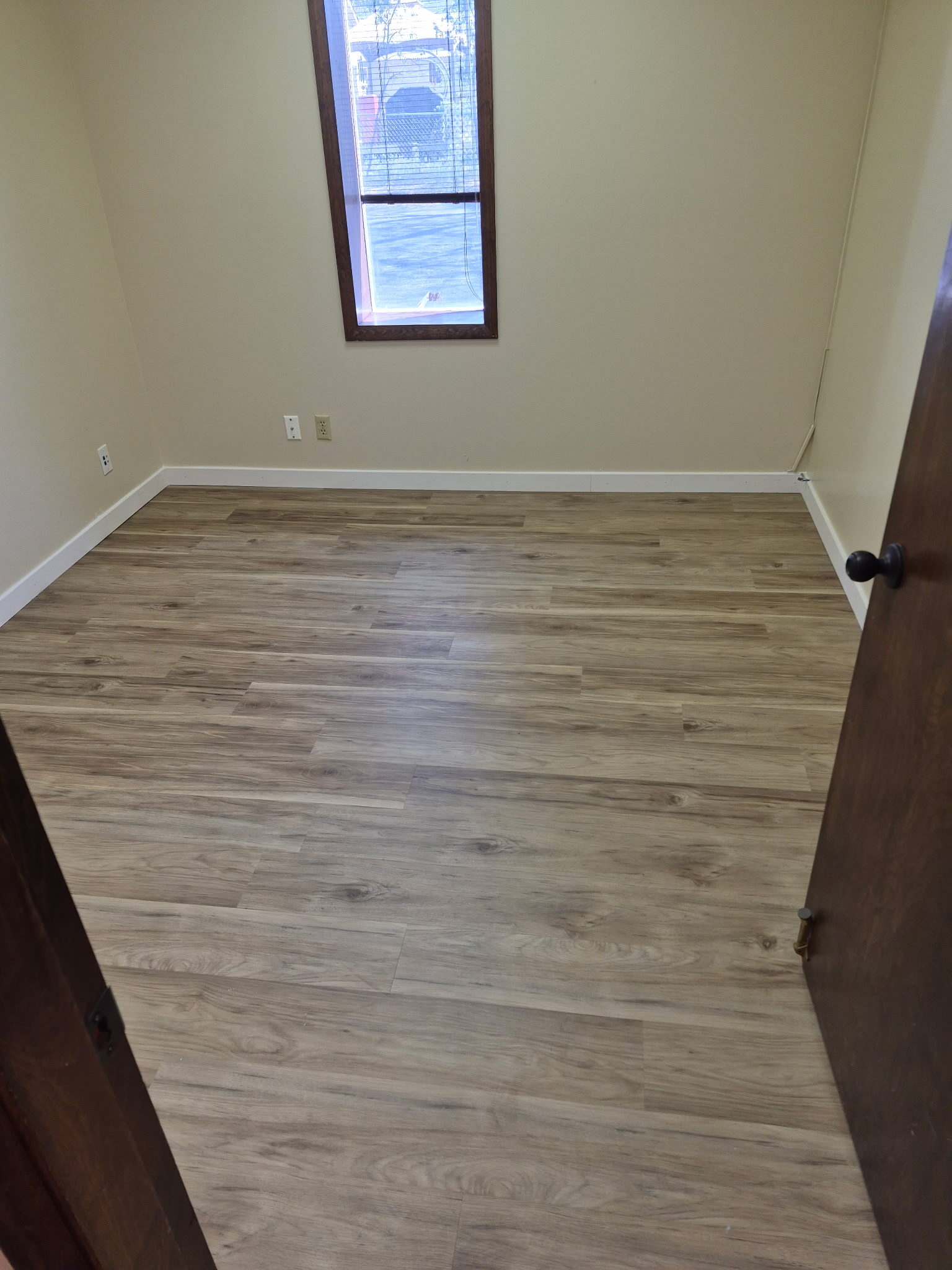 LVP flooring completed room
