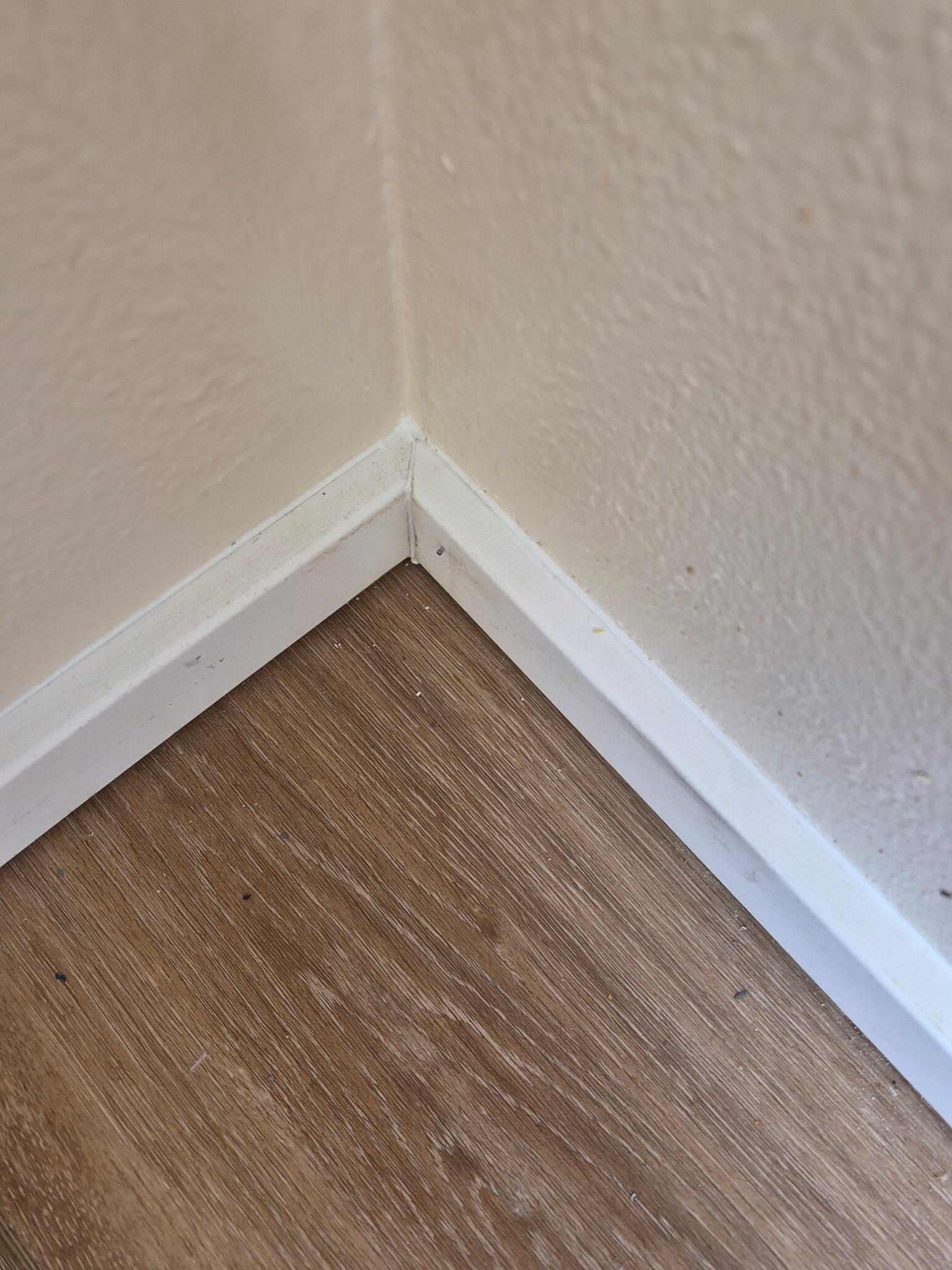 Baseboard corner detail