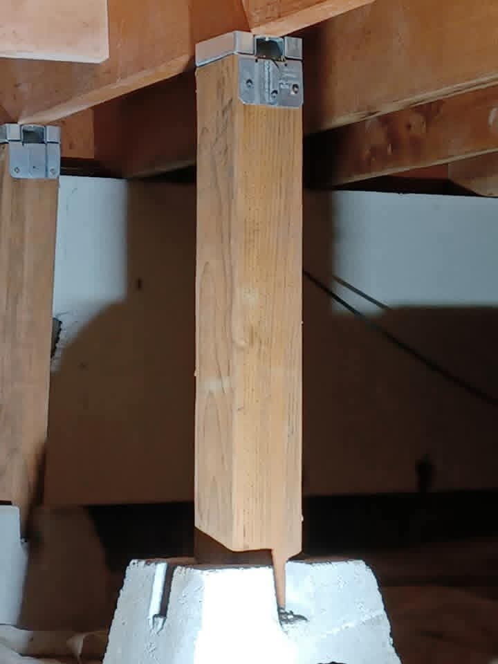 Concrete pier block support